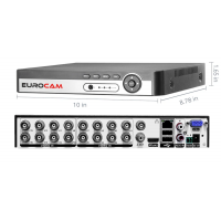 EUROCAM 16 KANAL 5MP H265+PLUS KAYIT CİHAZI