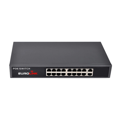 16 PORT GİGABİT POE SWİTCH EC-SWG16-UP1000 + 1 SFP