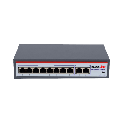 8 PORT GİGABİT POE SWİTCH EL-POE-SWG08-UP1000 - 2SFP GİGABİT