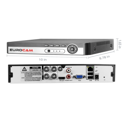 EUROCAM 4 KANAL 5MP H265+PLUS KAYIT CİHAZI