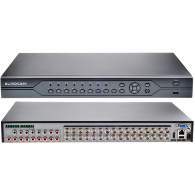 EUROCAM 32 KANAL 5MP H265+PLUS KAYIT CİHAZI